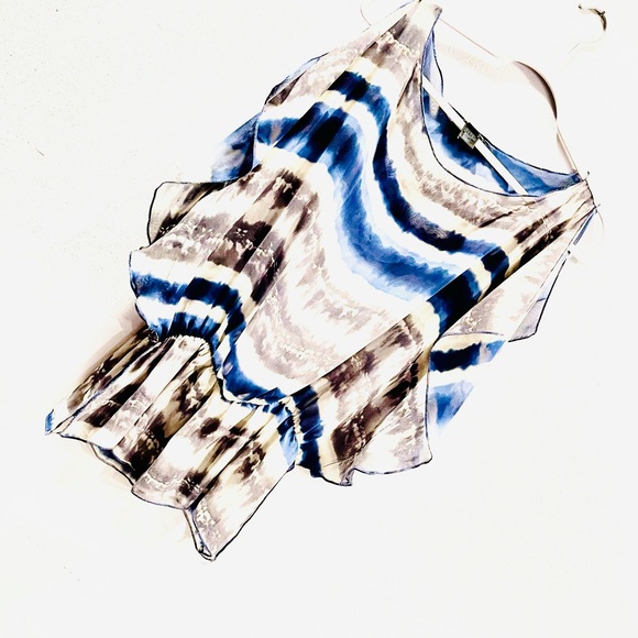 Boho Very Sheer! Angel Sleeve sexy, elastic bandwd waist Top - Picture 6 of 6